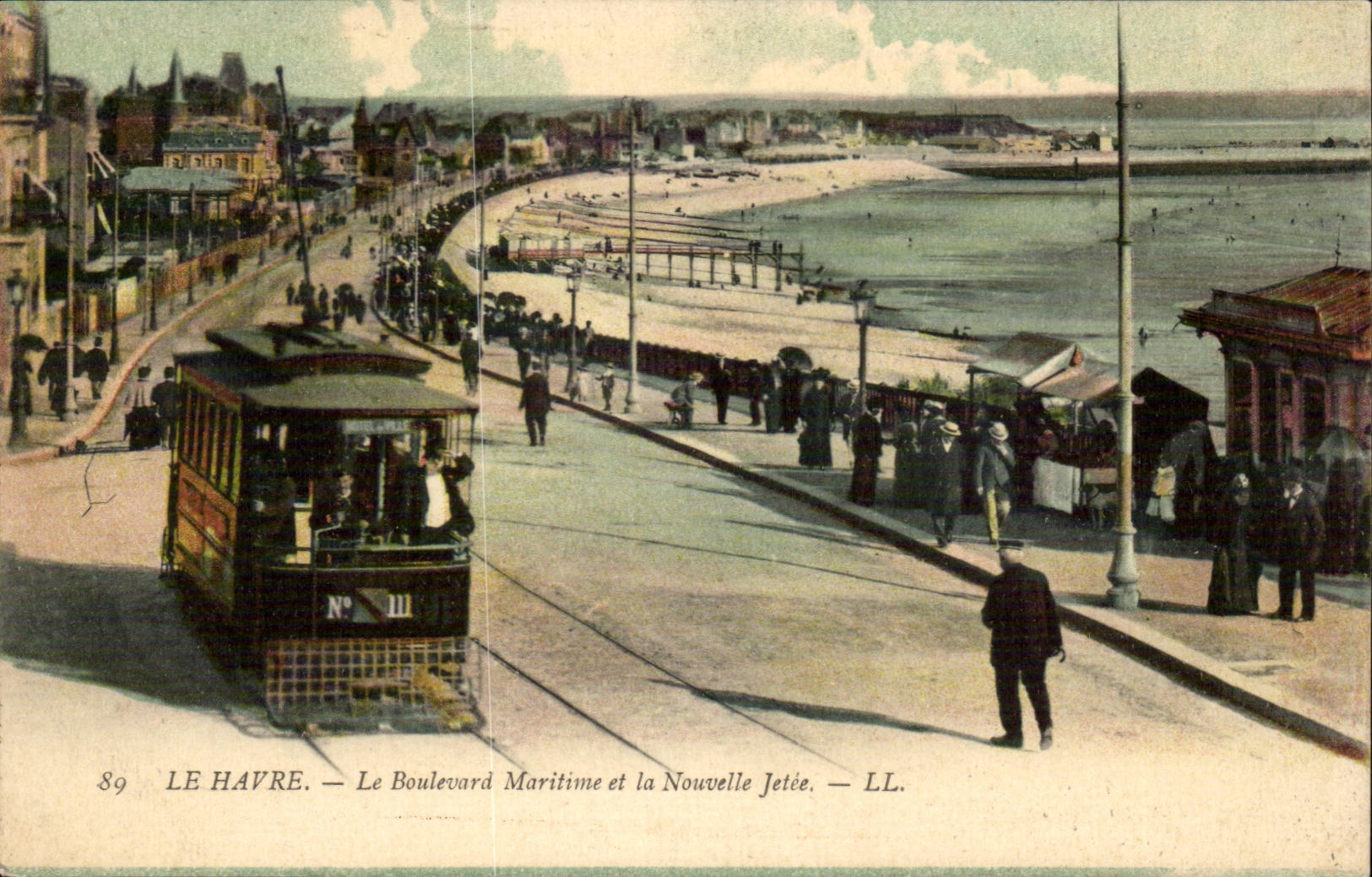 Le Havre - Le Boulevard Maritime et la Nouvelle Jetee - tramway - CPA 