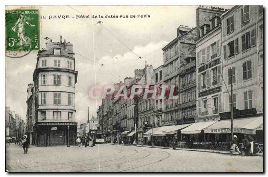 Le Havre - Hotel de Jetee rue de Paris - CPA 