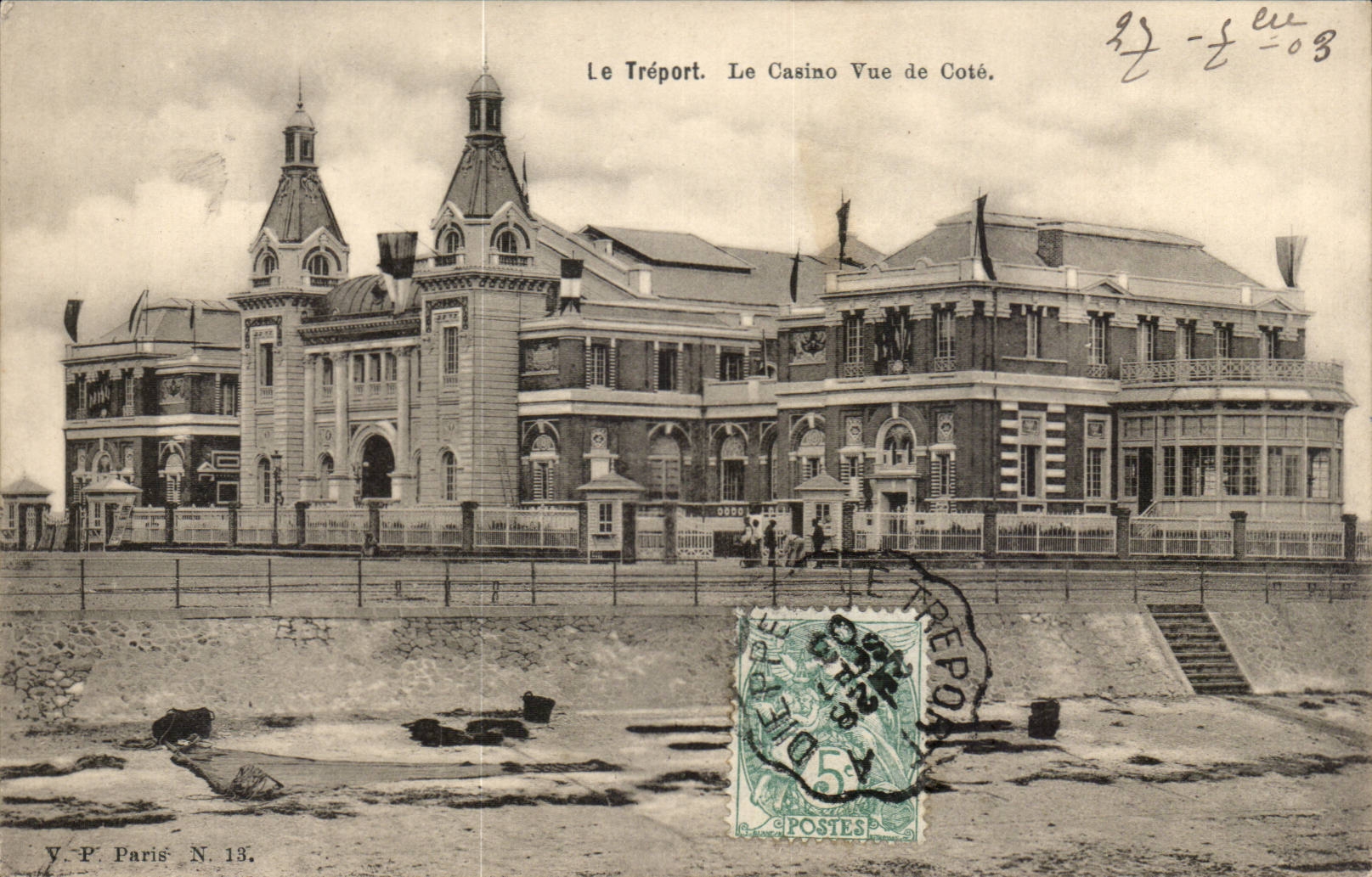 Le Treport - Le Casino - Vue de Cafe - CPA 