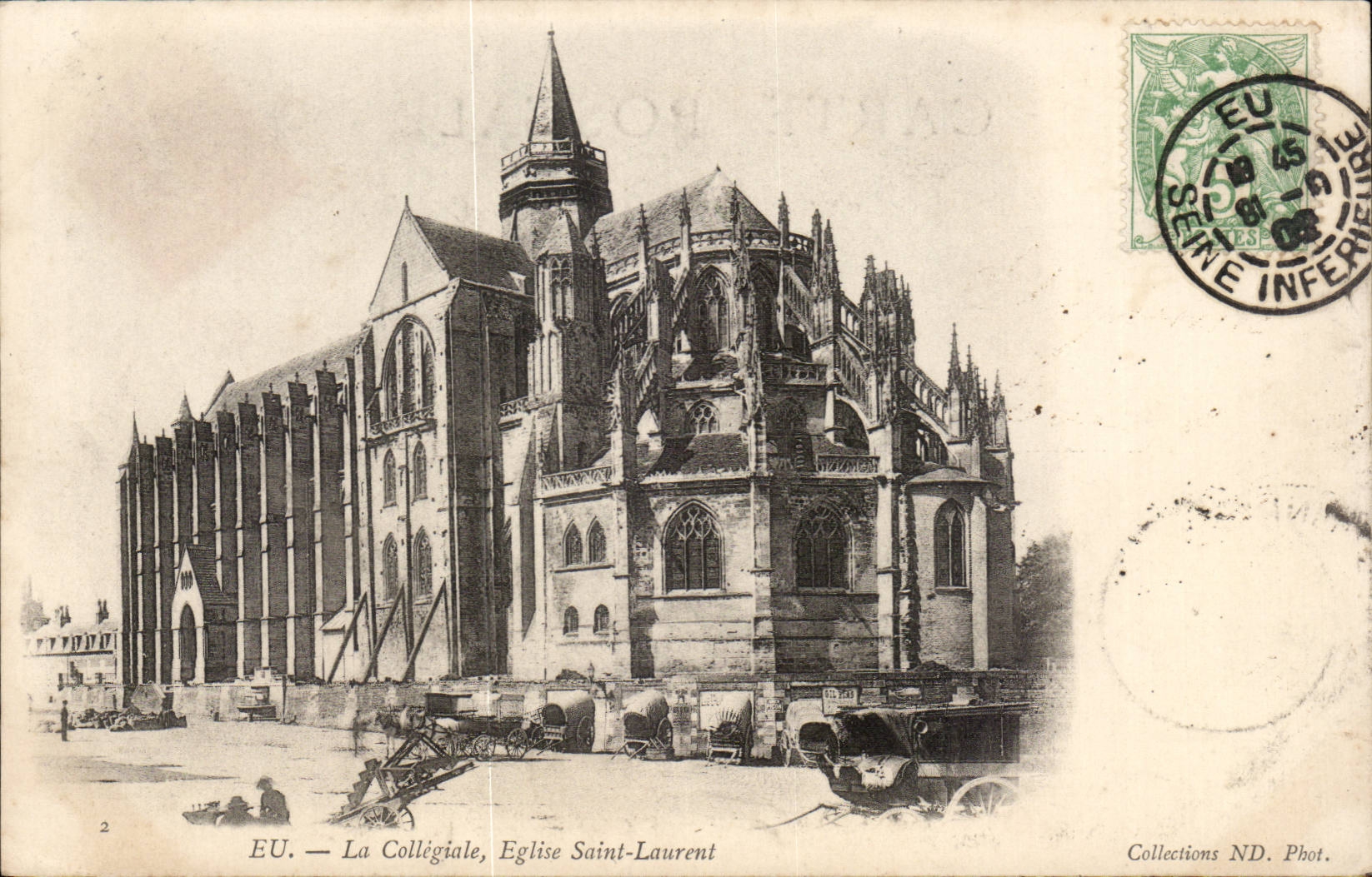 Eu - La Collegiale - Eglise Saint Laurent - CPA 