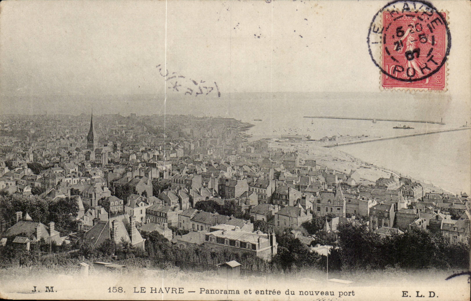 Le Havre - Panorama et Entree du Nouveau port - CPA 