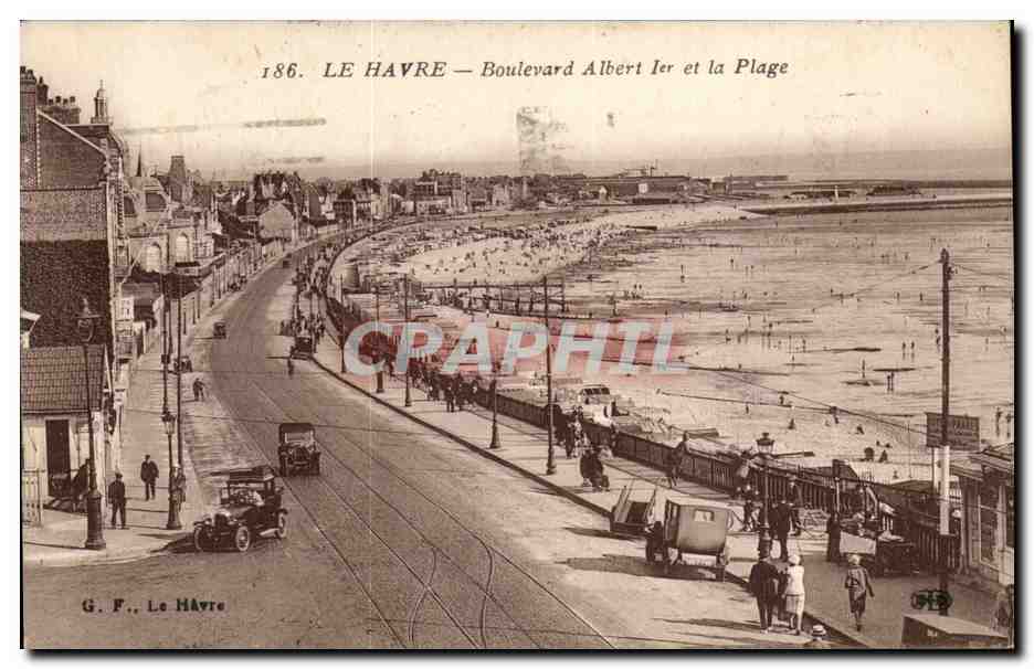 Le Havre - Boulevard Albert 1er et la Plage - CPA 
