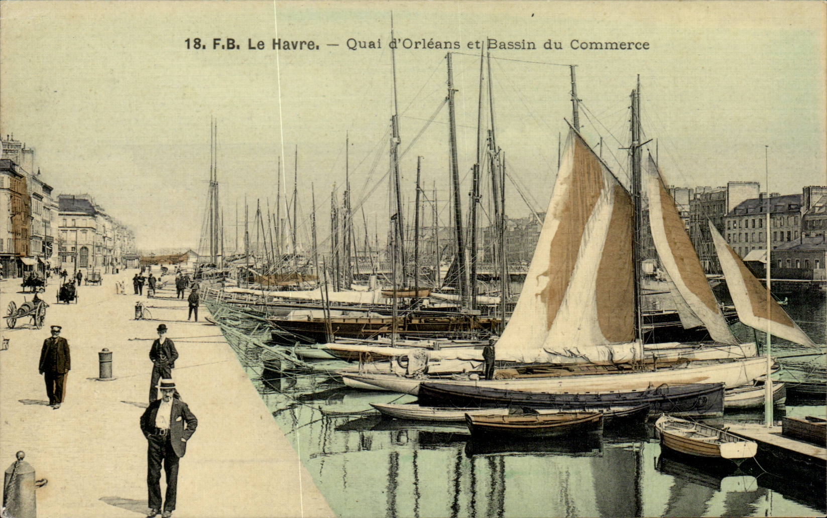 Le Havre - Quai d'Orleans et Bassin du Commerce - CARTE TOILET - CPA 