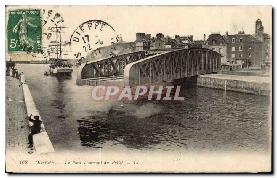 Le Havre - Le Pont tournant du Pollet - feuillet decolle - CPA 