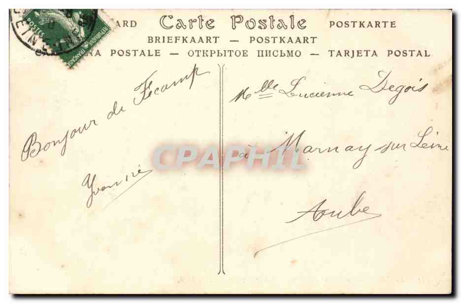 Fecamp - La Digue Promenade vers le Casino - CPA  — Rückseite