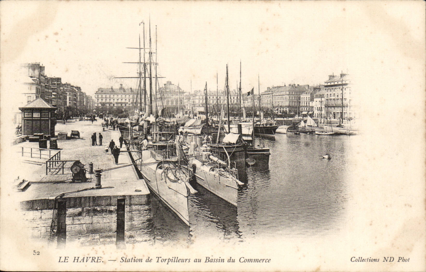 Le Havre - Station de Torpilleurs au Bassin du Commerce - CPA 