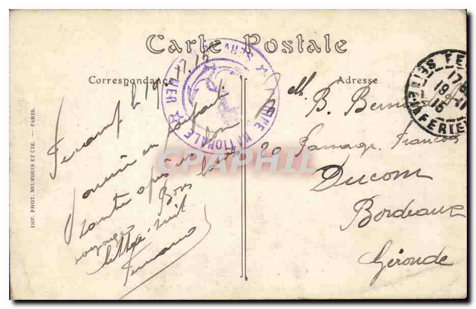 Fecamp - Vue Generale prise de la Falaise d'Aval - CPA  — Rückseite