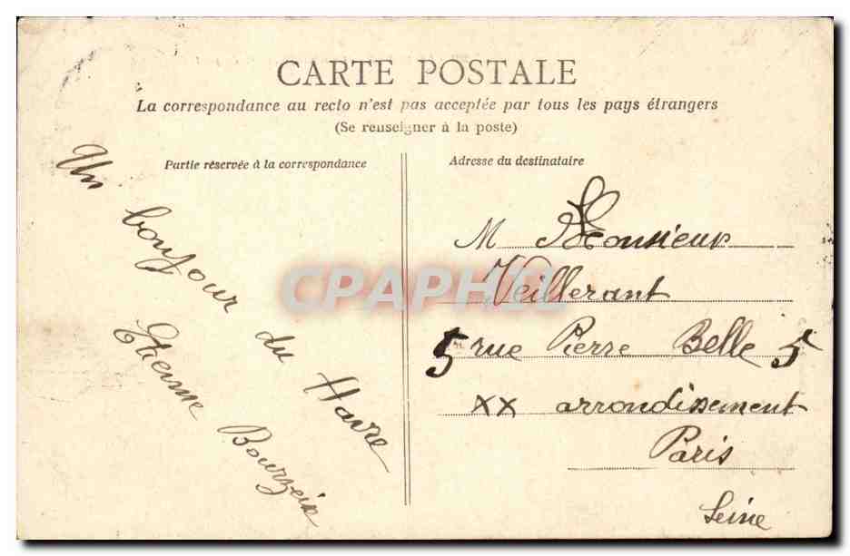 Le Havre - La Nouvelle Entree du Port - velo - cyclisme - CPA  — Rückseite