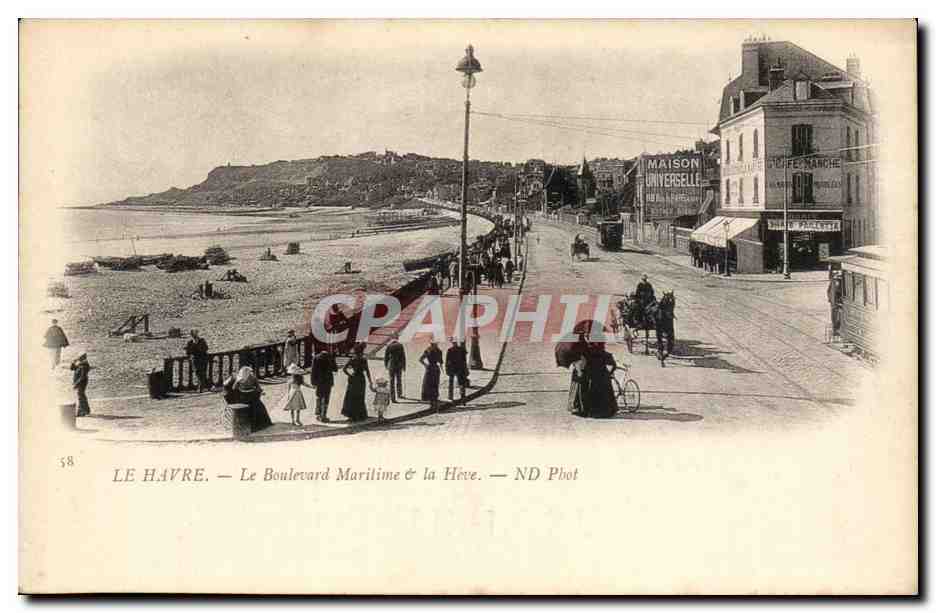 Le Havre - Le Boulevard Maritime et la Heve - CPA 