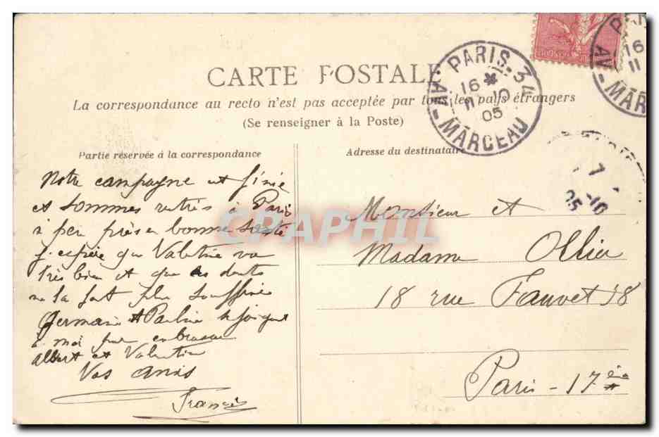 Le Havre - Monument de la Bourgogne - CPA  — Rückseite