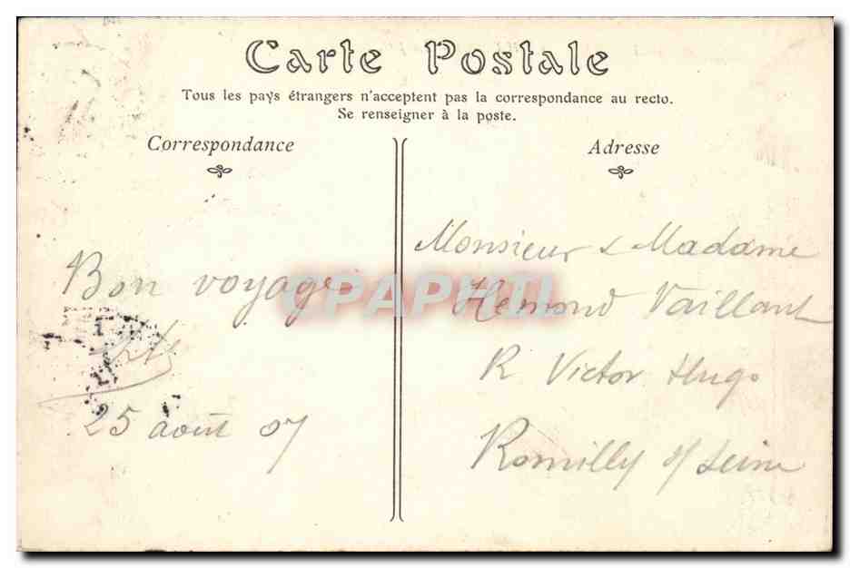 Le Havre - La Jetee un Jour de Tempete - CPA  — Rückseite