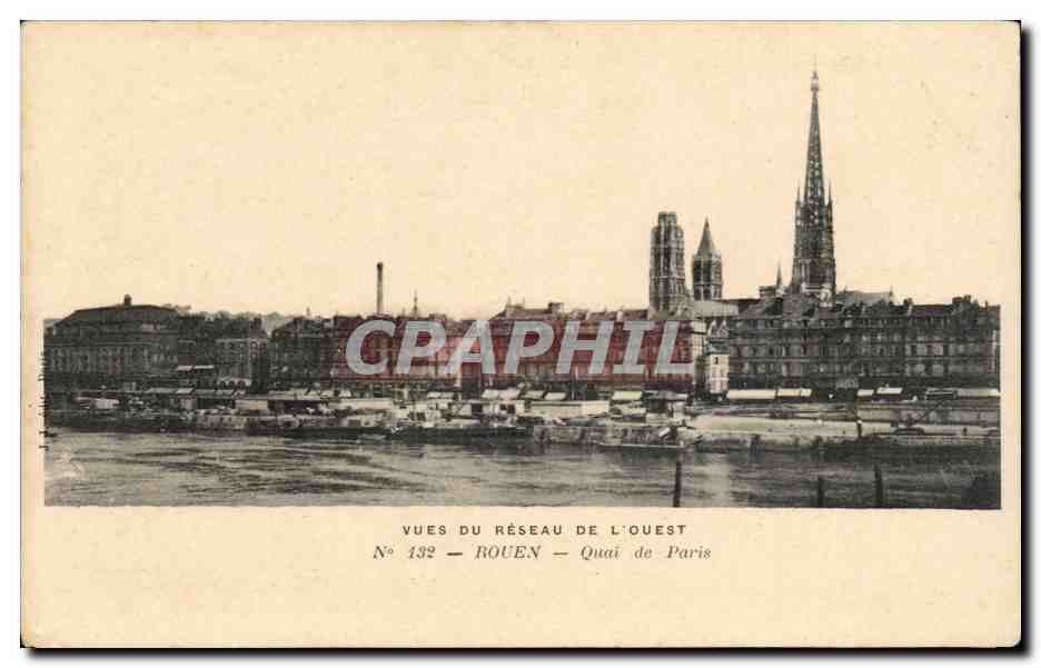 Rouen - Vues du Reseau de l'Ouest - CPA 