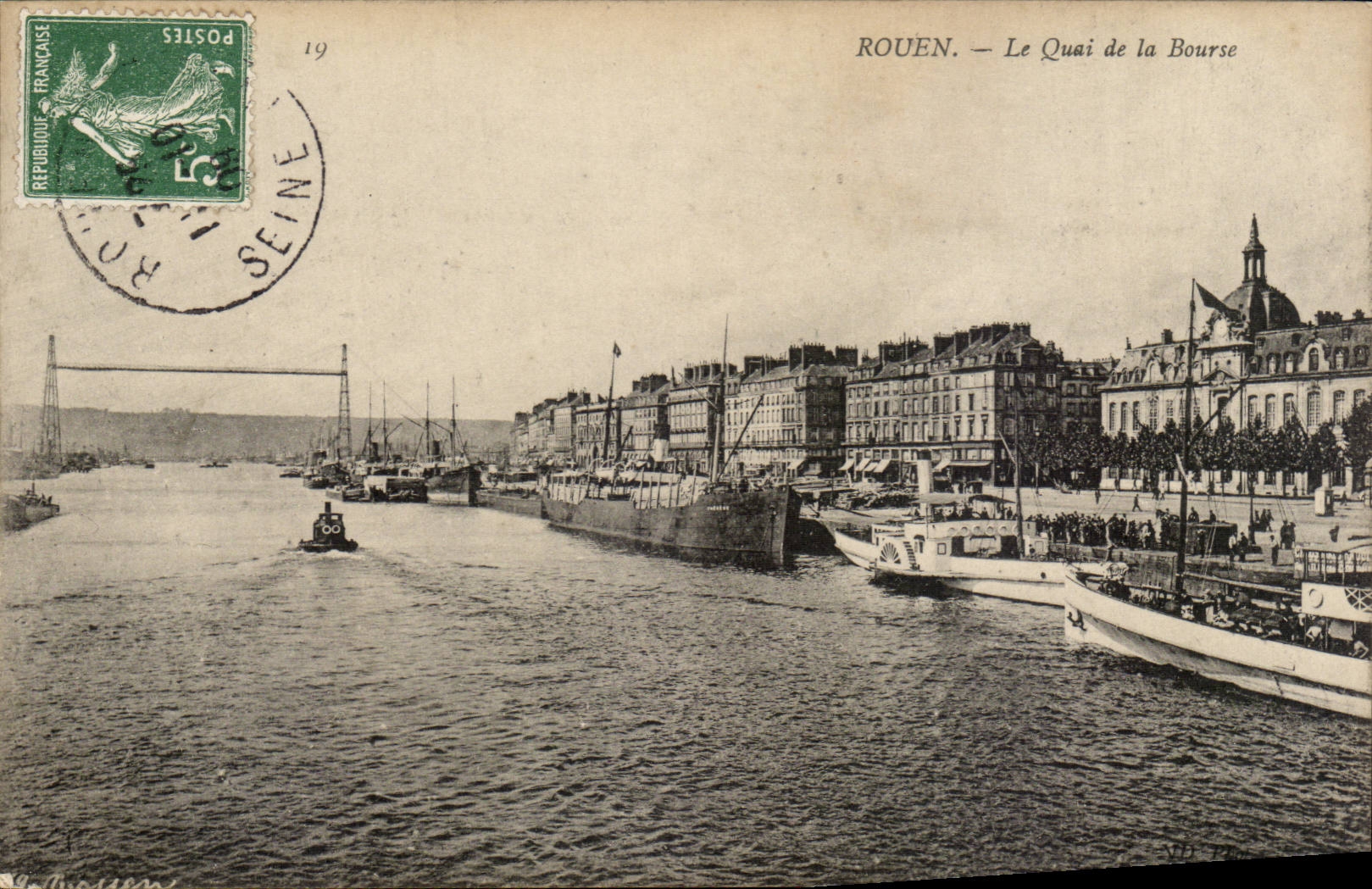 Rouen - Le Quai de la Bourse - CPA 