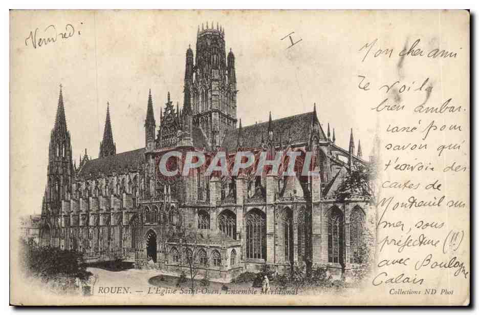 Rouen CPA L'eglise Saint ouen ensemble meridional