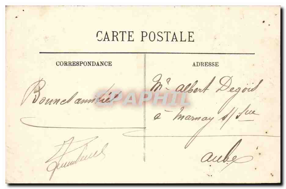 Le Treport CPA La nouvelle jete (lighthouse) — Rückseite
