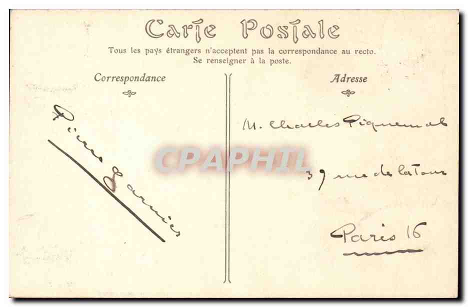 Rouen CPA Vue generale prise de la Cote Sainte Catherine — Rückseite