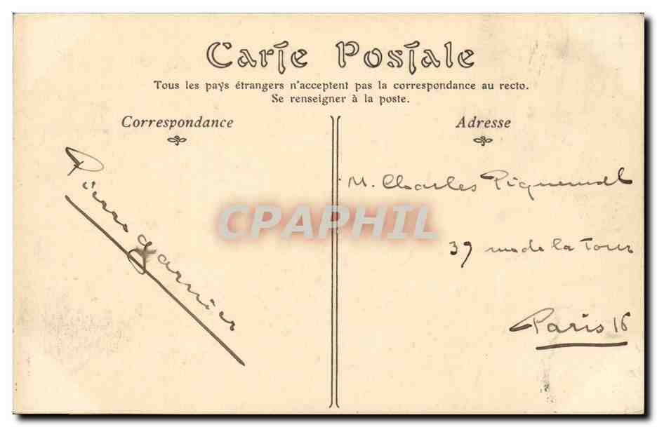Rouen CPA La tour Jeanne d'arc — Verso