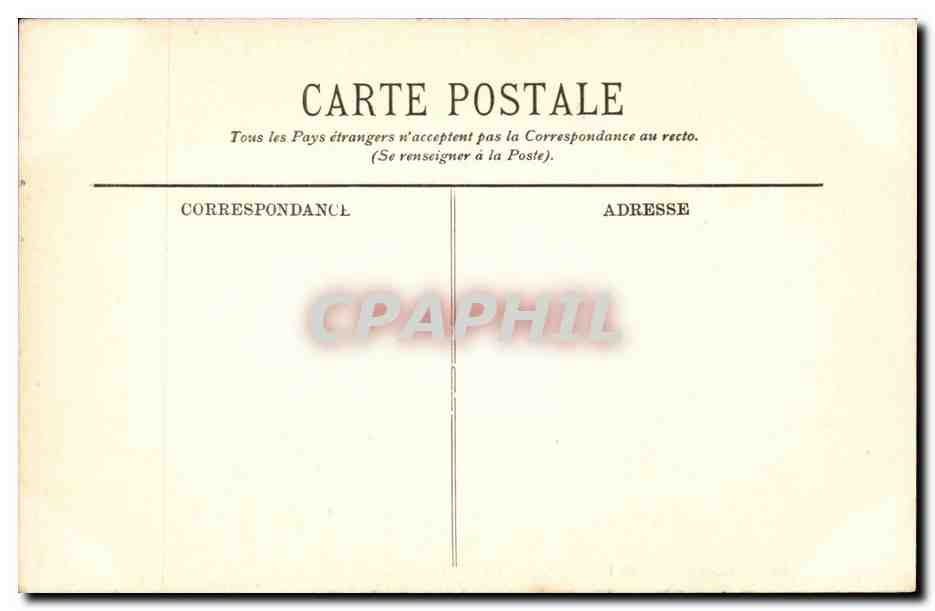 Le Havre CPA Hotel de ville et jardin public — Rückseite