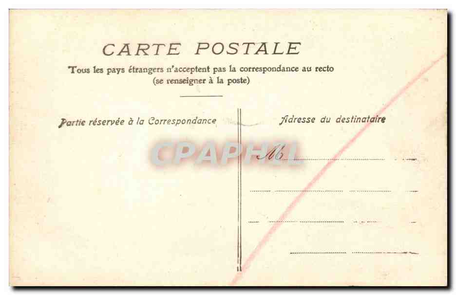 Le Havre CPA Place Gambetta et Theatre — Rückseite
