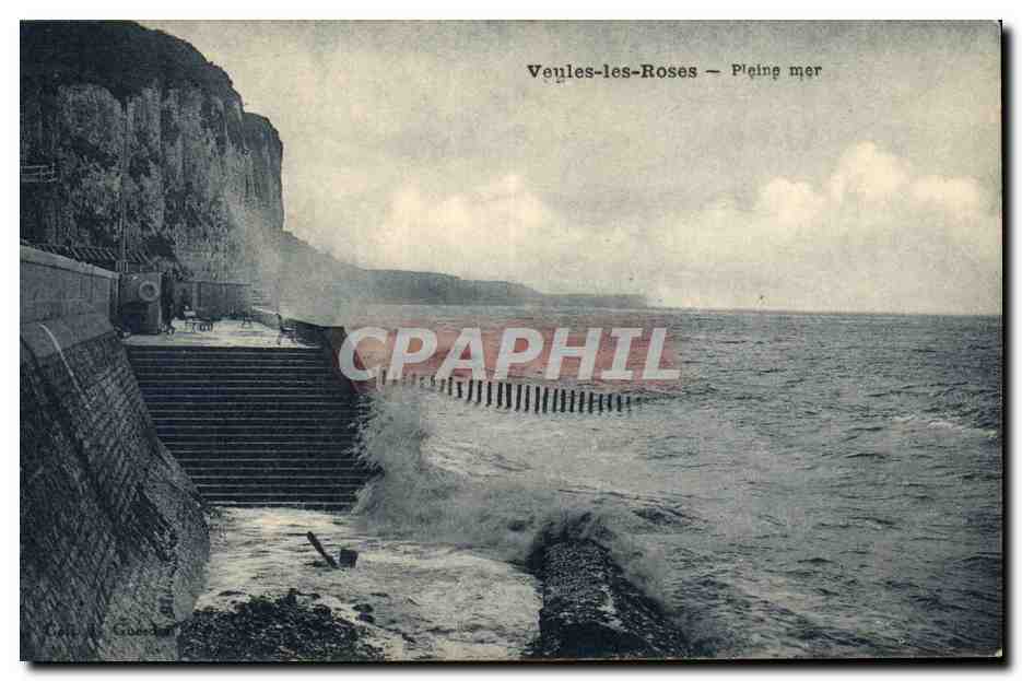 Veules les Roses CPA pleine mer