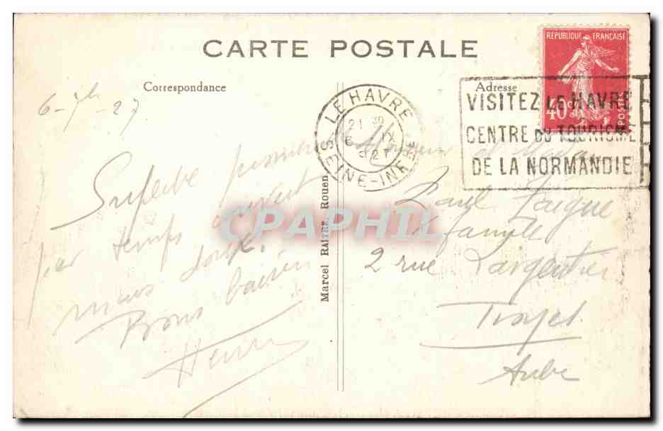 Le Val des leux CPa La maison hantee — Rückseite
