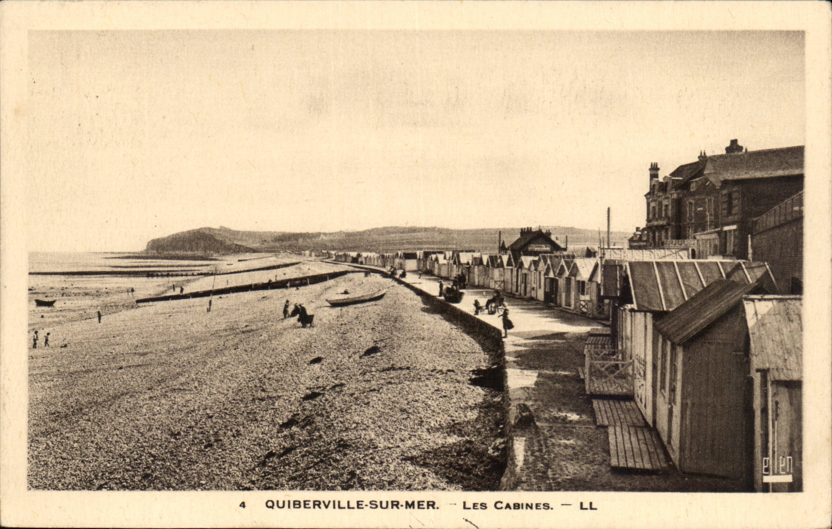 Quiberville sur mer CPA les cabines