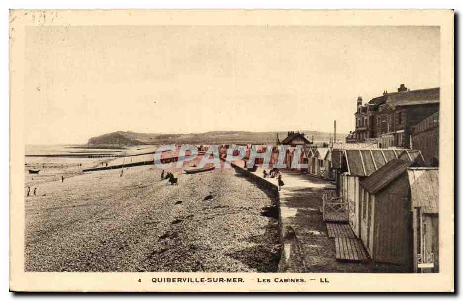 Quiberville sur mer CPA les cabines
