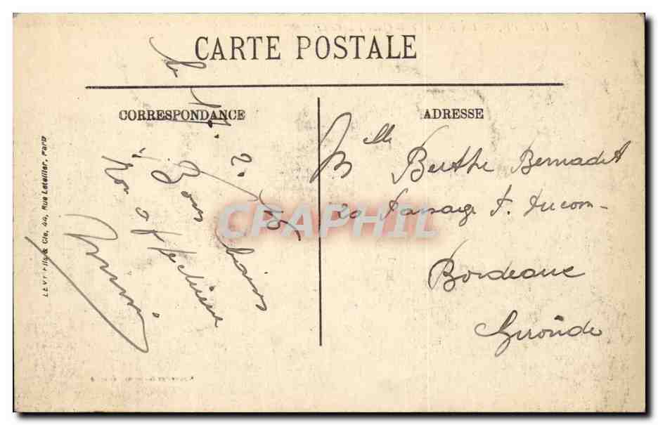 Dieppe CPA Les bassins et le quai Duquesne — Verso