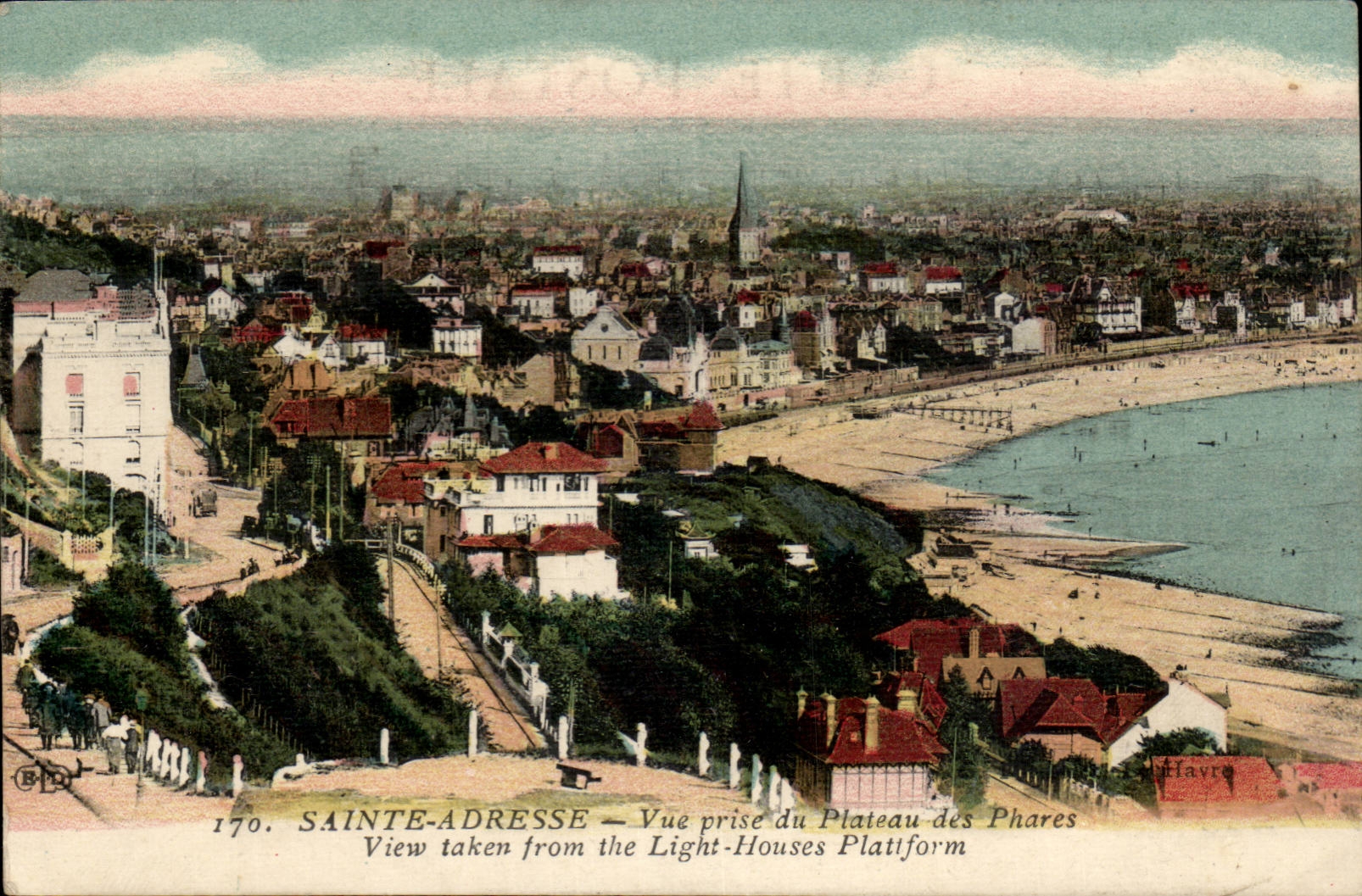 Le Havre Sainte Adresse CPA Vue prise du plateau des phares (ligththouse)