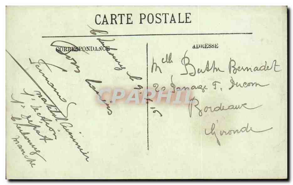 Dieppe CPA Vue generale L'arrivee du paquebot d'angleterre — Rückseite