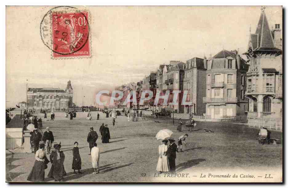 le Treport CPA Promenade du casino