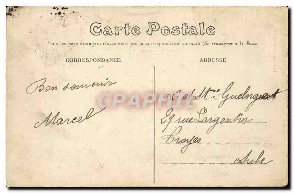Dieppe CPA Vue generale — Verso