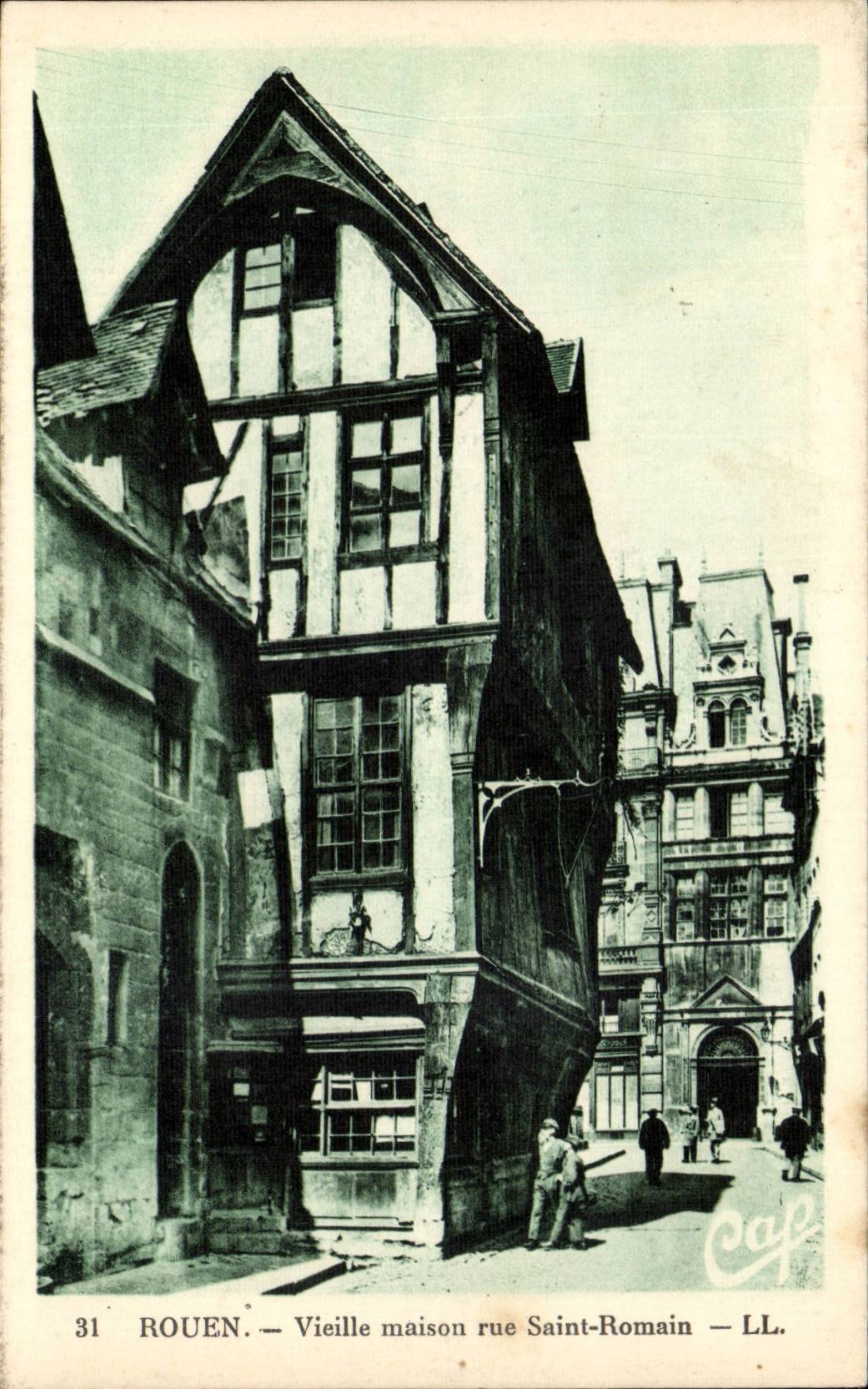 Rouen CPA Vieille maison Rue Saint Romain