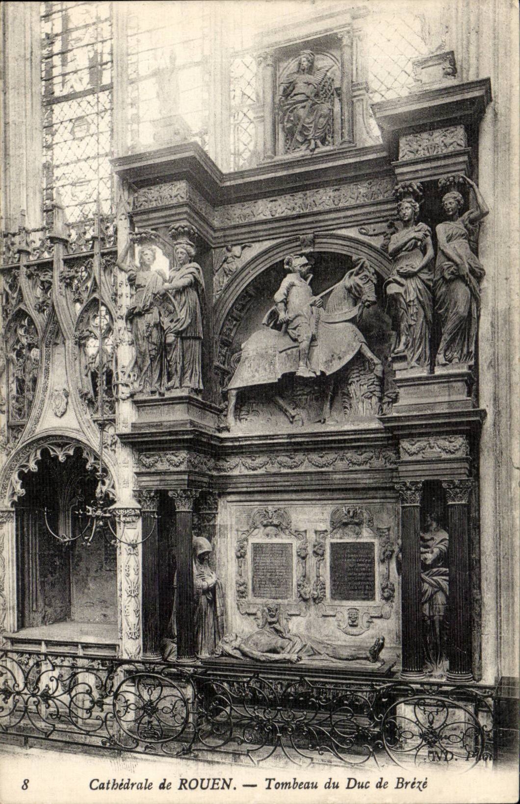 Rouen CPA CAthedrale Tombeau du duc de Breze