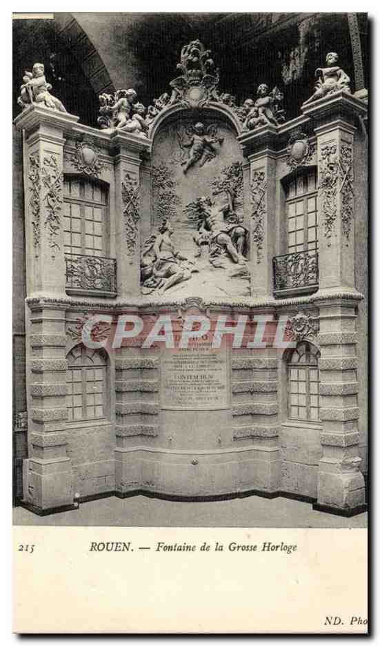 Rouen CPA Fontaine de al grosse horloge