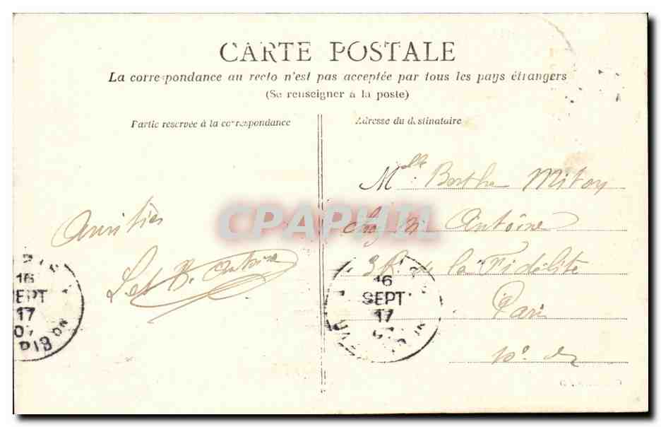 Le Havre CPA Frascati et la plage — Rückseite
