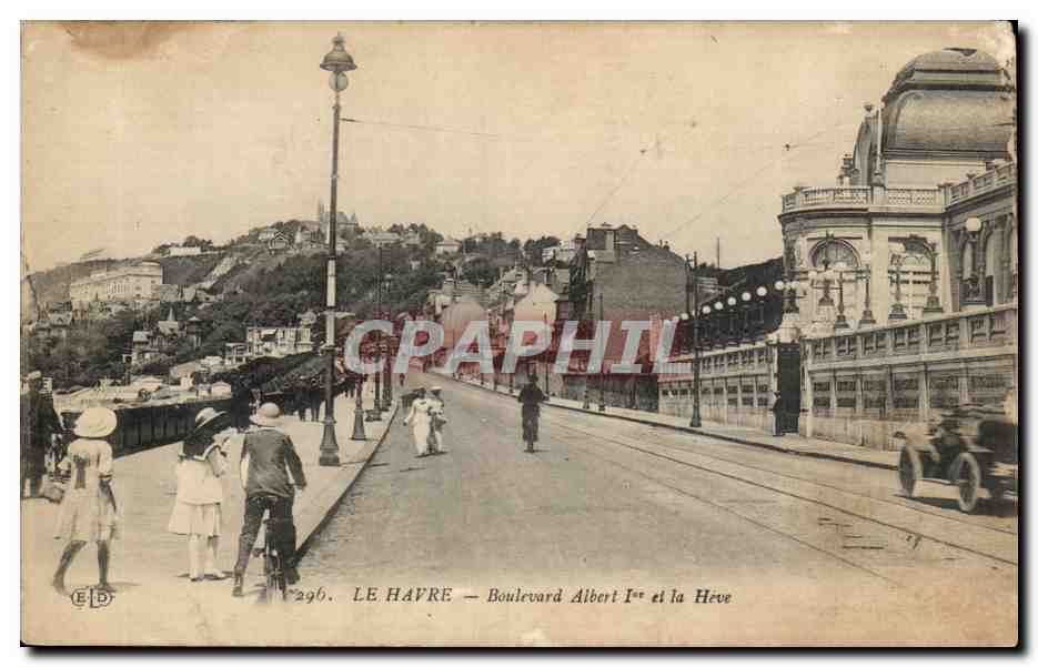 Le Havre CPA Boulevard Albert 1er et la Heve