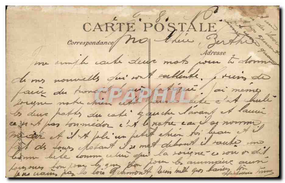 Le Havre CPA Boulevard Albert 1er et la Heve — Rückseite