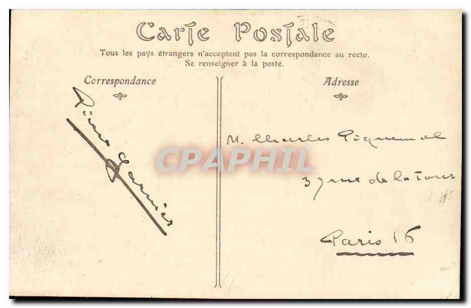 CPA Rouen La grosse horloge — Verso