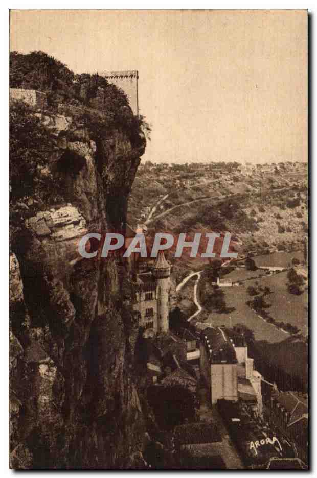 Rocamadour — view of the castle promenade — Les Arts Graphiques, Toulouse