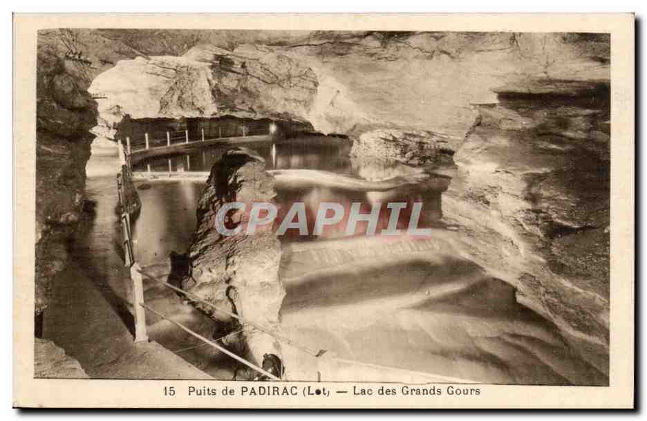 Quelle von PADIRAC (Lot) — See der Grands Gours — Phototypie Hélio François