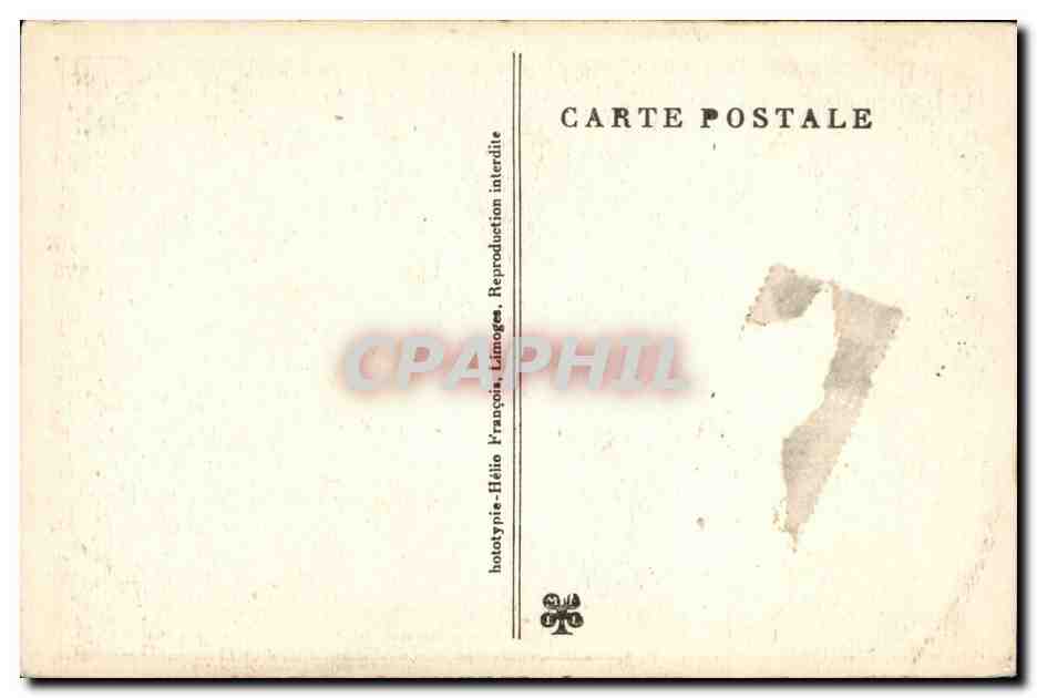 Le Gouffre de PADIRAC (Lot) — Le Fond du Gouffre — Éditeur : hototypie-Hélio, Limoges — Rückseite