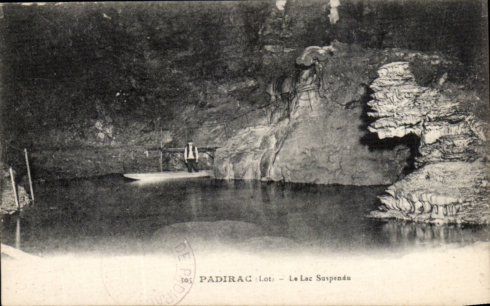 Padirac (Lot) — Le Lac Suspendu — Édition de la Librairie Vernel, St-Céré (Lot)