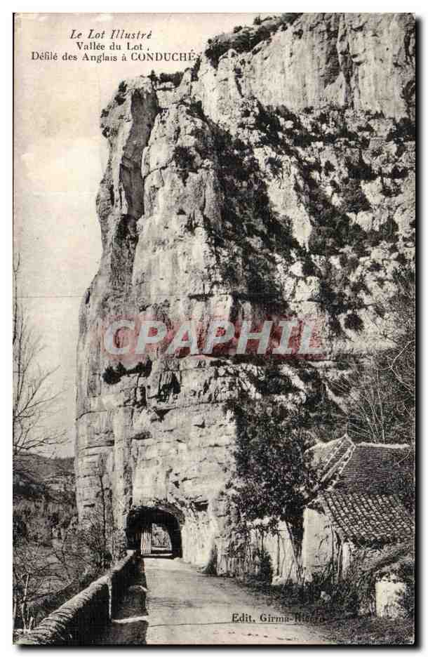 Défilé des Anglais à Conduché — Vallée du Lot — Edit. Girma-Rieger