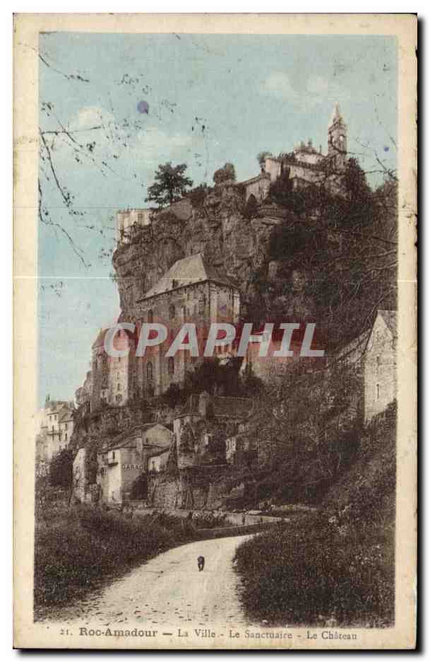 Roc-Amadour — La Ville — Le Sanctuaire — Le Château — Éditeur : Impr. Henri Baudais, 2, Cité Tourbais