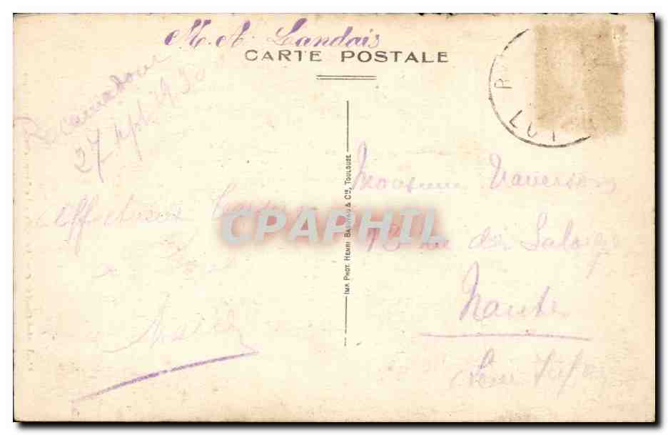 Roc-Amadour — La Ville — Le Sanctuaire — Le Château — Éditeur : Impr. Henri Baudais, 2, Cité Tourbais — Reverso