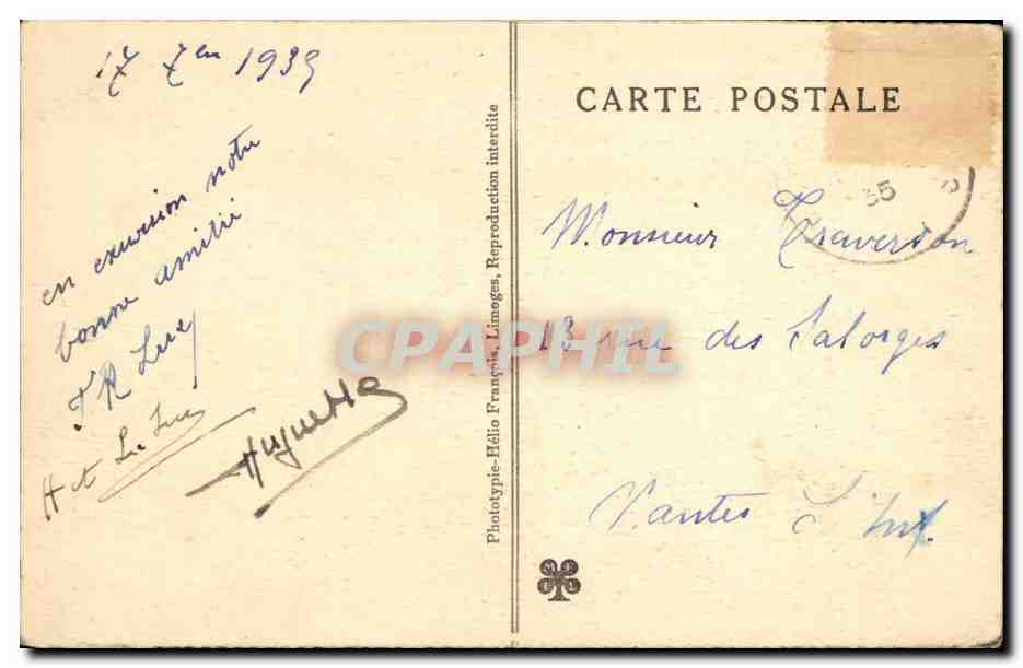 Gouffre de PADIRAC (Lot) — Le Châlet du Gouffre et la Terrasse — Phototypie Hélio, Limoges — Reverso