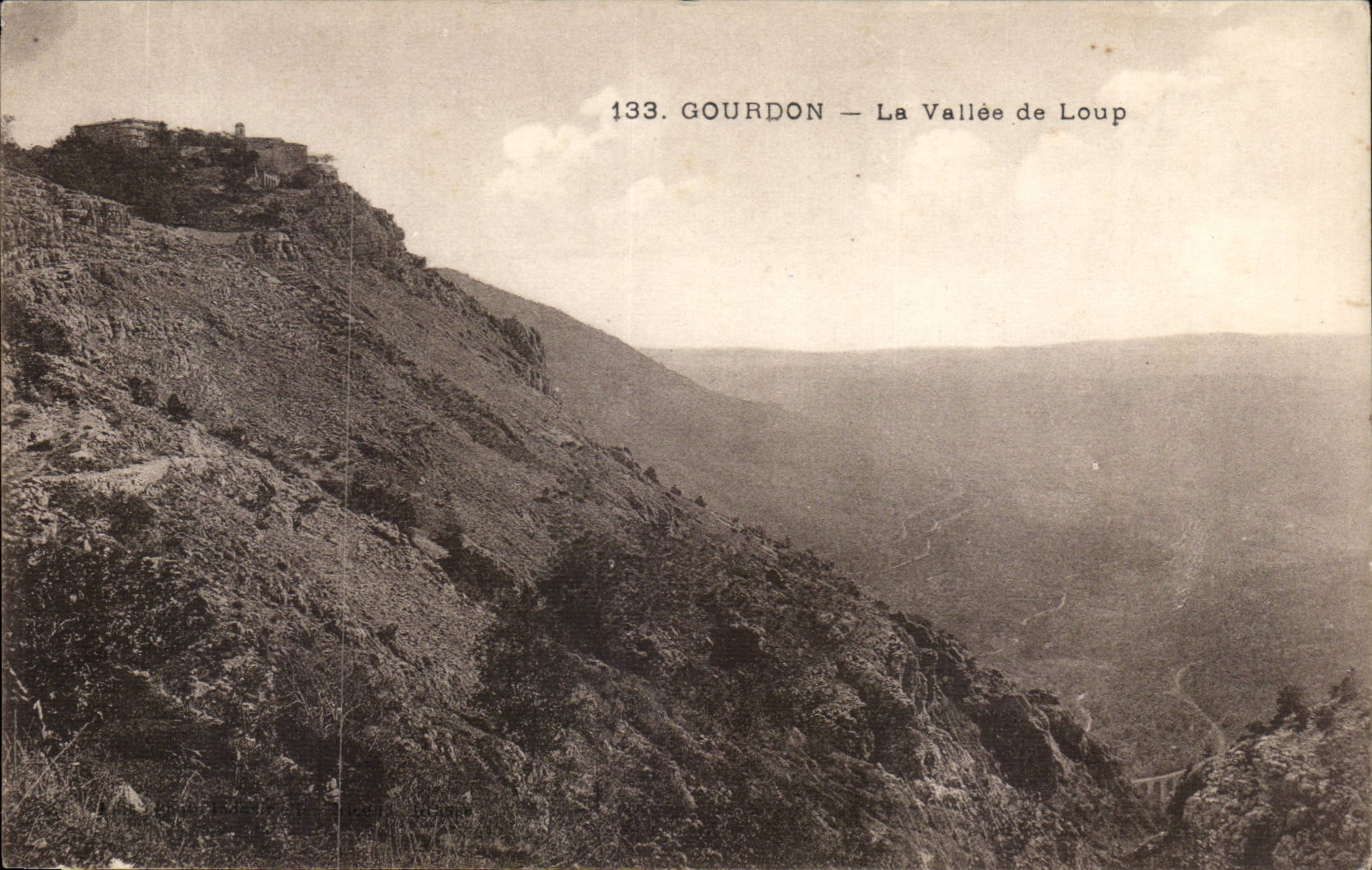 Gourdon — La Vallée de Loup — Éditeur inconnu, n° 133