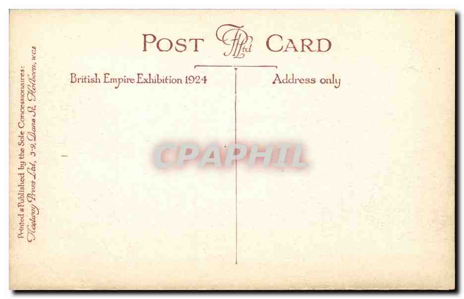 Indian Pavillion — Indian Theatre et Tibetan Dances — British Empire Exhibition 1924 — Verso