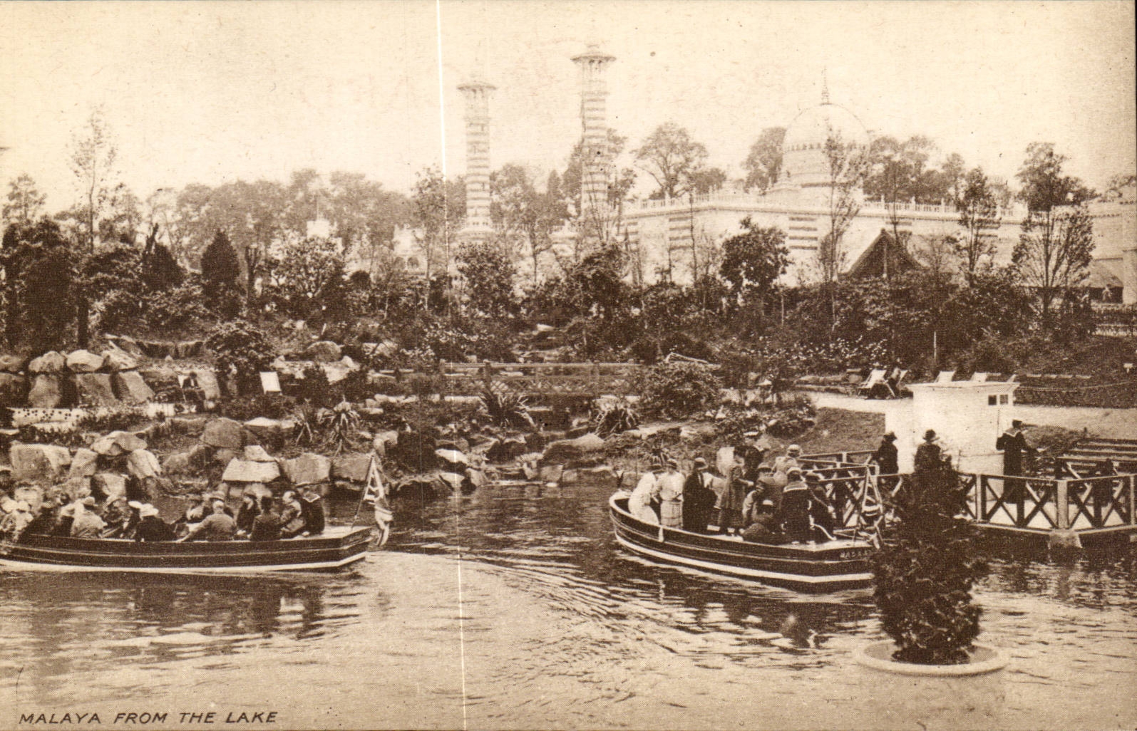 Grande Bretagne Great BRitain Malaya from the lake CPA Exhibition 1924